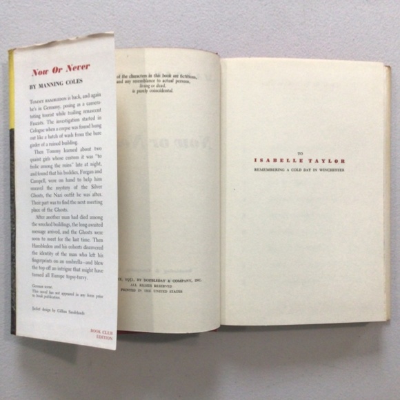 Now or Never by Manning Coles Vintage Hardcover Book - Picture 4 of 6